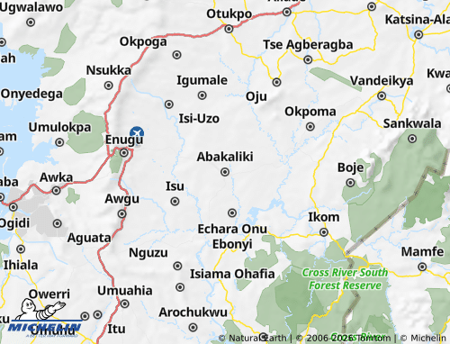 Carte MICHELIN Ebonyi - ViaMichelin