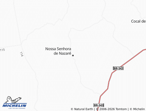 Mapa MICHELIN Nossa Senhora de Nazaré - ViaMichelin