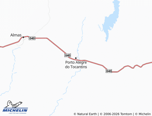Carte MICHELIN Porto Alegre do Tocantins - ViaMichelin