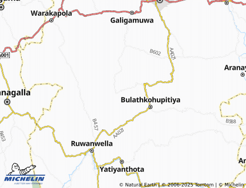 MICHELIN Karagala map - ViaMichelin