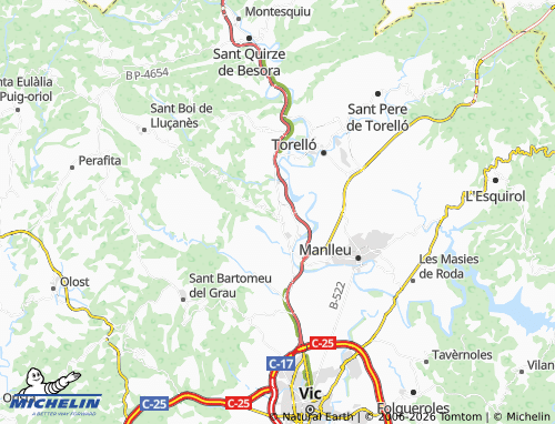 Carte MICHELIN Les Masies de Voltregà - ViaMichelin