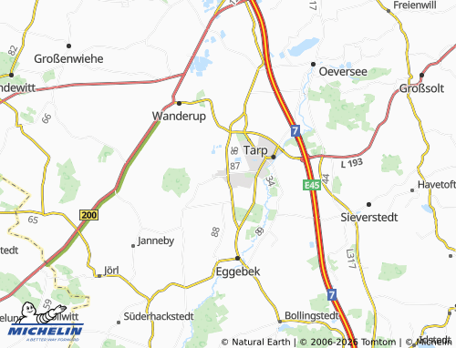 MICHELIN Jerrishoe map - ViaMichelin