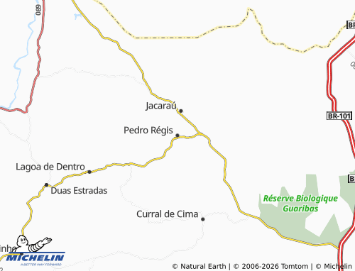 Mapa MICHELIN Pedro Régis - ViaMichelin