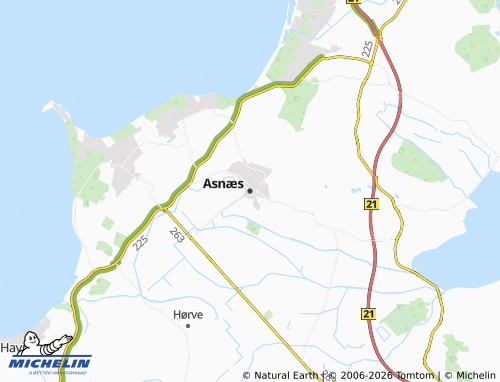 Mappa MICHELIN Asnæs - ViaMichelin