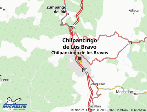 MICHELIN Juana Arcos de Moreno map - ViaMichelin