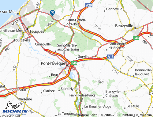 MICHELIN Surville map - ViaMichelin