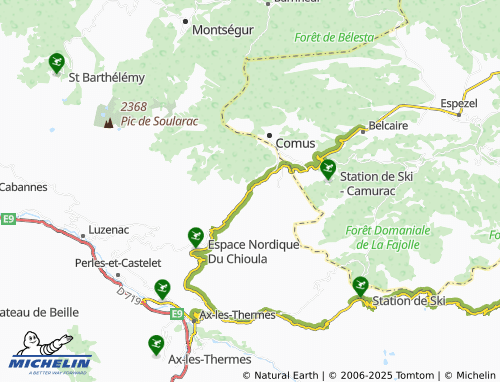 MICHELIN Prades map - ViaMichelin