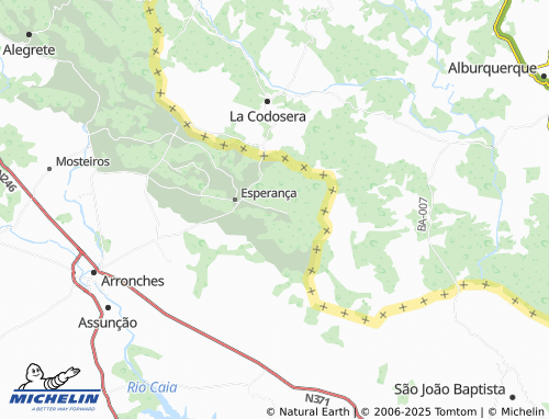 MICHELIN Hortas de Baixo map - ViaMichelin