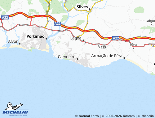 MICHELIN Carvoeiro map - ViaMichelin