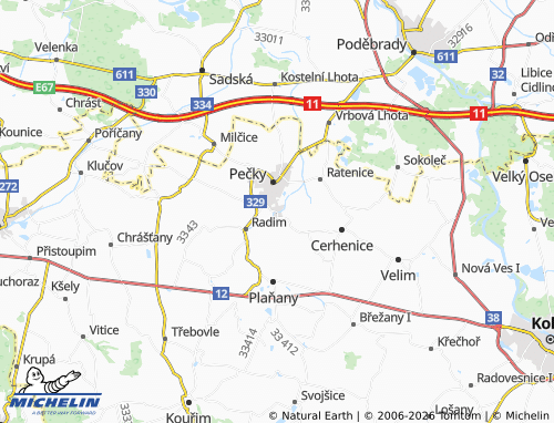 Mappa MICHELIN Dobřichov - ViaMichelin