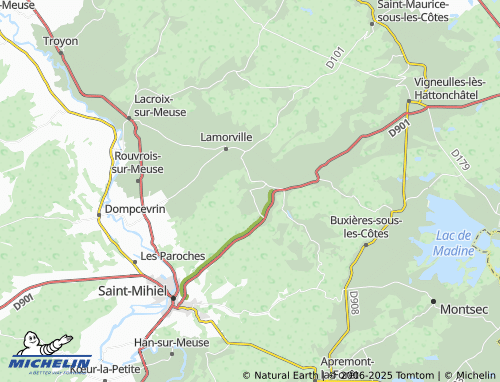 Carte MICHELIN Senonville - ViaMichelin