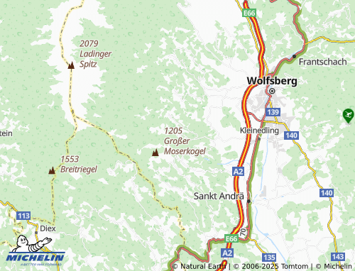 MICHELIN-Landkarte Reisberg - ViaMichelin