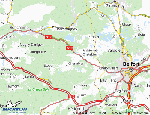 Kaart MICHELIN Échavanne - ViaMichelin