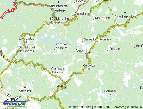 MICHELIN Aveia map - ViaMichelin