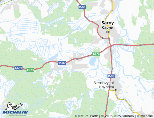 MICHELIN Kostiantynivka map - ViaMichelin