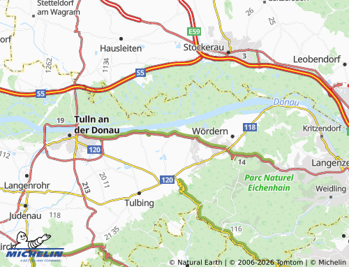 MICHELIN Muckendorf an der Donau map - ViaMichelin