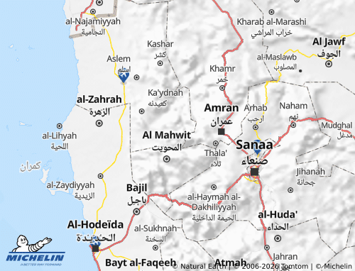 Mapa MICHELIN Hajjah - ViaMichelin