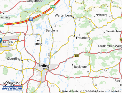 MICHELIN Tittenkofen map - ViaMichelin