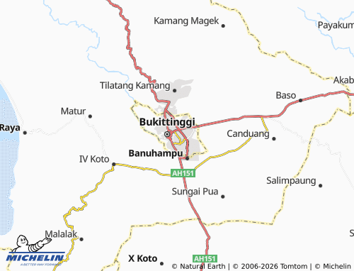 MICHELIN-Landkarte Pakan Kurai - ViaMichelin