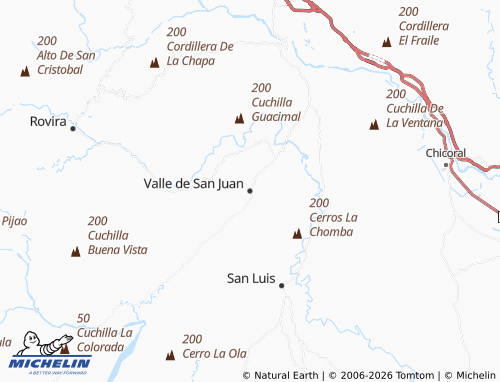 MICHELIN Valle de San Juan map - ViaMichelin