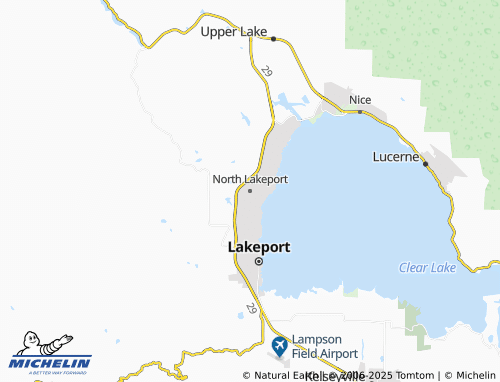MICHELIN-Landkarte North Lakeport - ViaMichelin