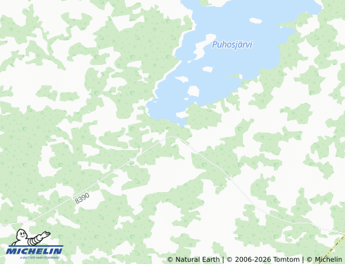 MICHELIN Puhos map - ViaMichelin
