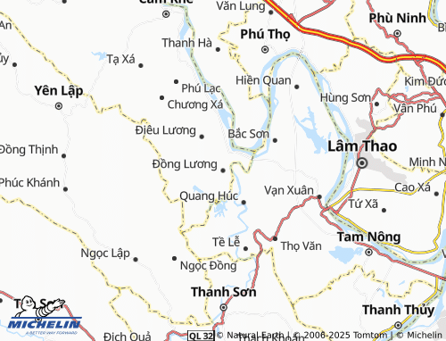 MICHELIN Đồng Lương map - ViaMichelin