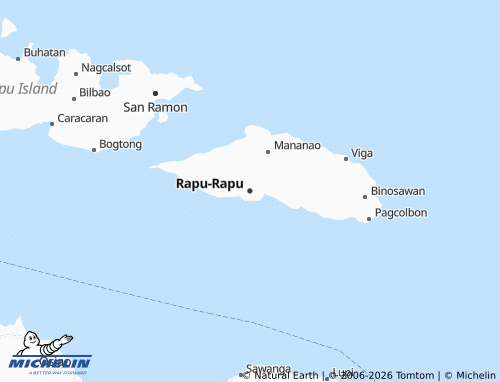 MICHELIN Rapu-Rapu map - ViaMichelin
