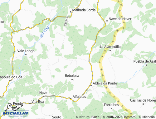 Mapa MICHELIN Aldeia da Ribeira - ViaMichelin
