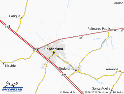 Mapa MICHELIN Nosso Teto - ViaMichelin