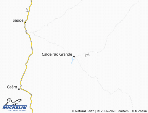 Mapa MICHELIN Caldeirão Grande - ViaMichelin