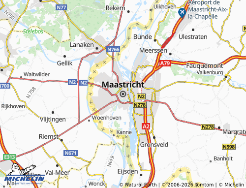 Mapa MICHELIN Maastricht - ViaMichelin