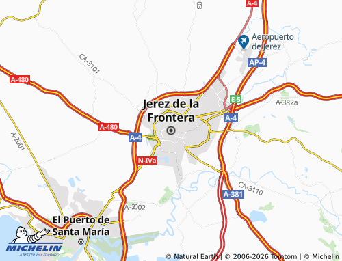 Mapa MICHELIN Xerez da Fronteira - ViaMichelin