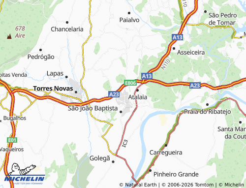Mapa MICHELIN Nossa Senhora de Fátima - ViaMichelin