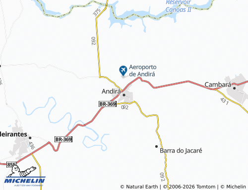 Mappa MICHELIN Andirá - ViaMichelin