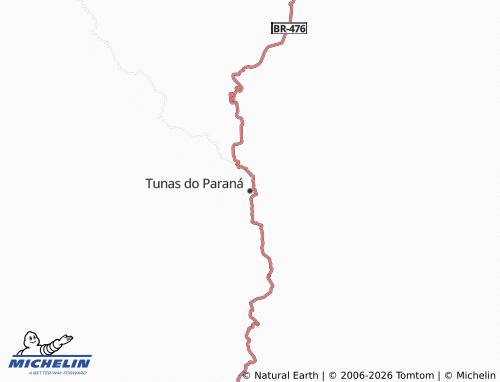 Mappa MICHELIN Tunas do Paraná - ViaMichelin