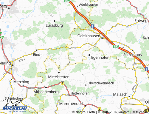 MICHELIN Bayerzell map - ViaMichelin