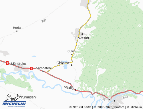 Mappa MICHELIN Cuvin - ViaMichelin