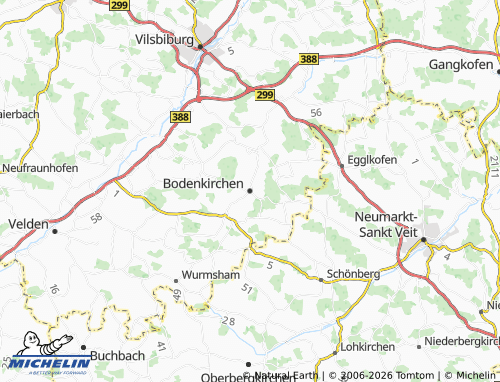 MICHELIN Bodenkirchen map - ViaMichelin