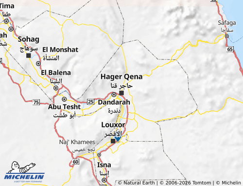 Carte MICHELIN Qena - ViaMichelin
