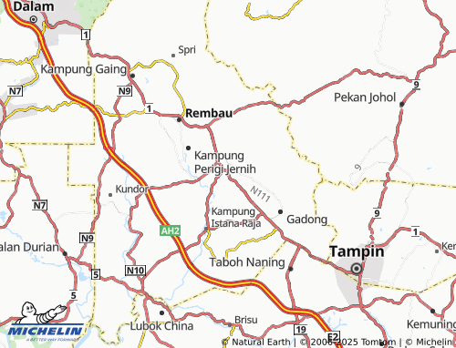 MICHELIN Kampung Lada map - ViaMichelin