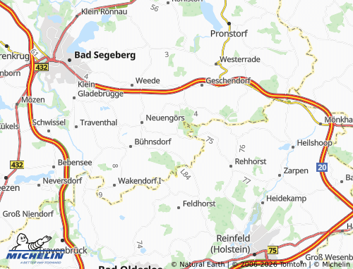 MICHELIN Stubben map - ViaMichelin