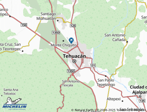 MICHELIN Plaza Tehuacán map - ViaMichelin