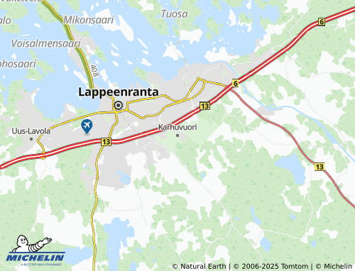 MICHELIN Karhuvuori map - ViaMichelin
