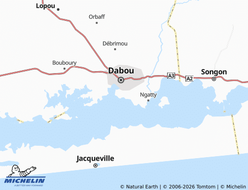 Mapa MICHELIN Boubo - ViaMichelin