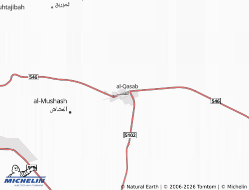 MICHELIN-Landkarte al-Nahdah - ViaMichelin