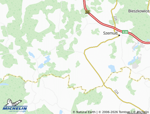 Carte MICHELIN Zęblewo - ViaMichelin
