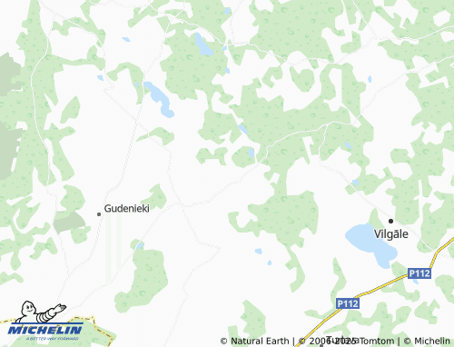 MICHELIN Birži map - ViaMichelin