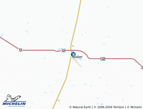 Mappa MICHELIN Baker - ViaMichelin