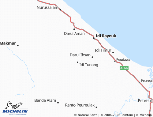 MICHELIN Seuneubok Drien map - ViaMichelin